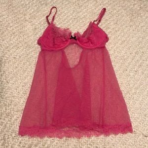 Never worn Victoria’s Secret 34C pink babydoll